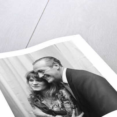 David Niven with Francoise Dorleac by Harry Arnold