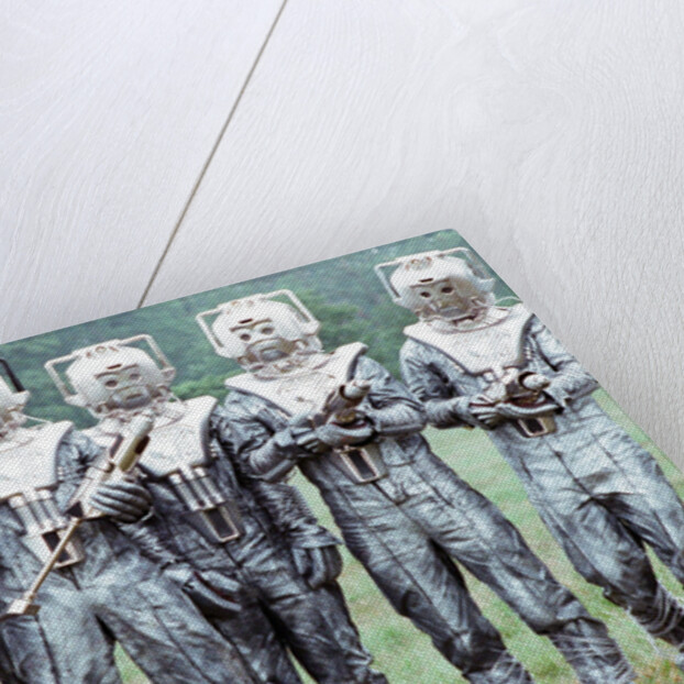 Extras dressed as Cybermen by Anonymous