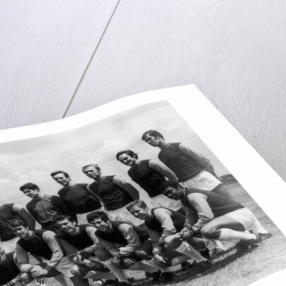West Ham United line up for pre season team photograph by Staff