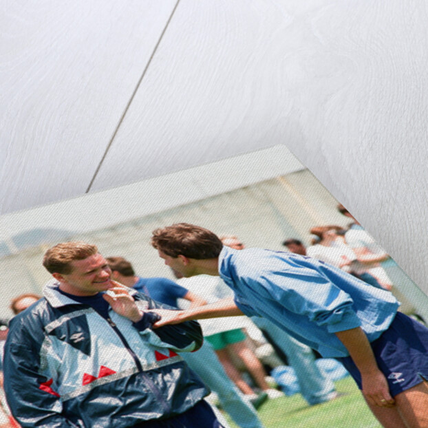 Paul Gascoigne and Bryan Robson by Anonymous