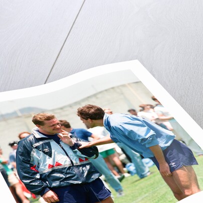 Paul Gascoigne and Bryan Robson by Anonymous