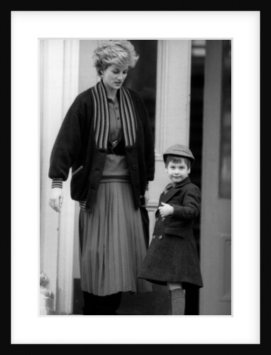 Prince William, aged 4, on his first day at Wetherby boys school by Kent Gavin & Nigel Wright
