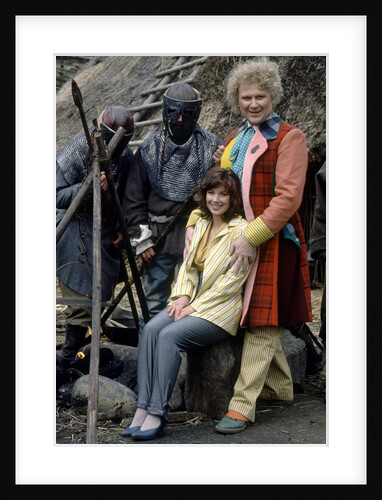 Colin Baker with Nicola Bryant by Anonymous