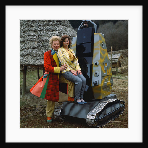 Colin Baker with Nicola Bryant by Anonymous