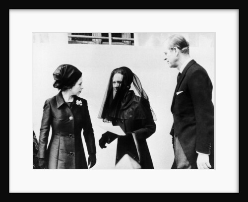 The Queen with the Duchess of Windsor and the Duke of Edinburgh by Staff