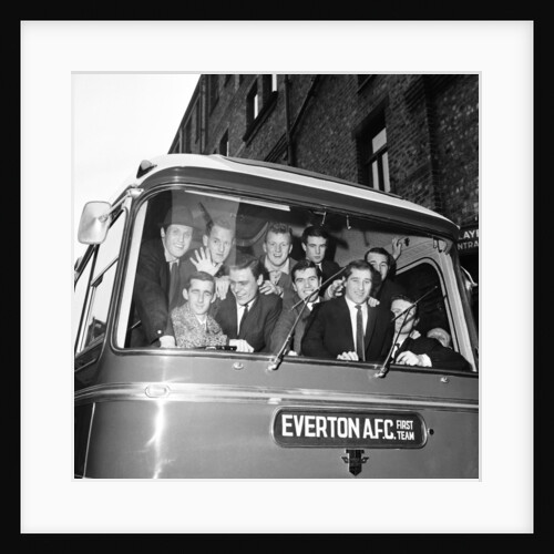 Everton players leave for Sunderland by Charlie Owens