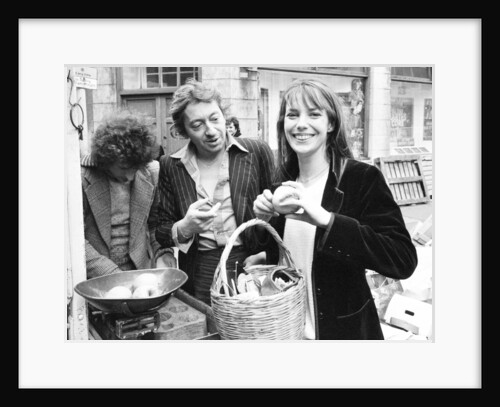Jane Birkin and husband Serge Gainsbourg by Eric Harlow