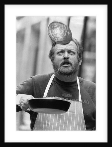 Hotelier Philip Artingstall breaking his own world Record with 266 Pacake Flips in 2 minutes by Staff