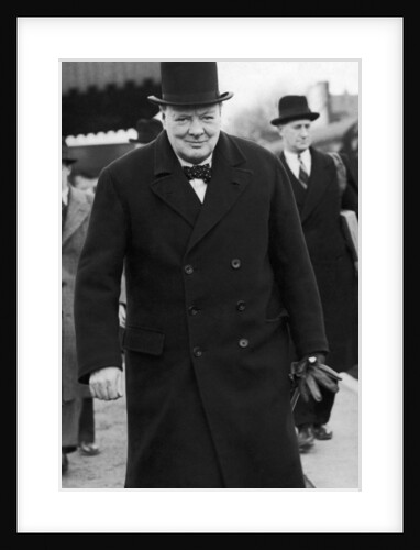 Winston Churchill at Heald Green Station by Anonymous