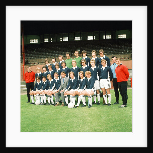 Falkirk F.C. pre season squad photograph 1972 by Daily Record