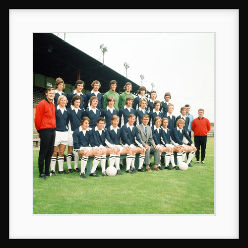 Falkirk F.C. pre season squad photograph 1972 by Daily Record
