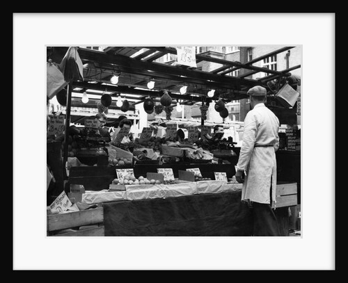 Greengrocers stall in East Street Market by Staff