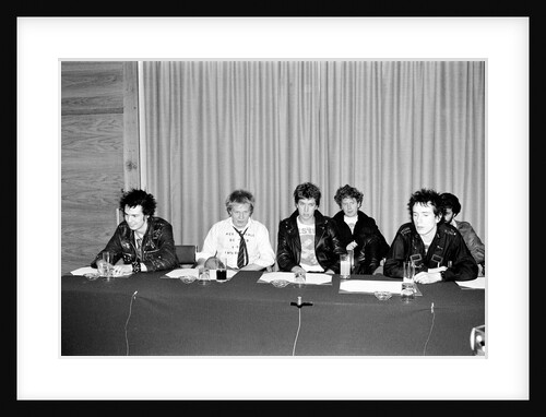 Sex Pistols news press conference outside Buckingham Palace by Bill Rowntree