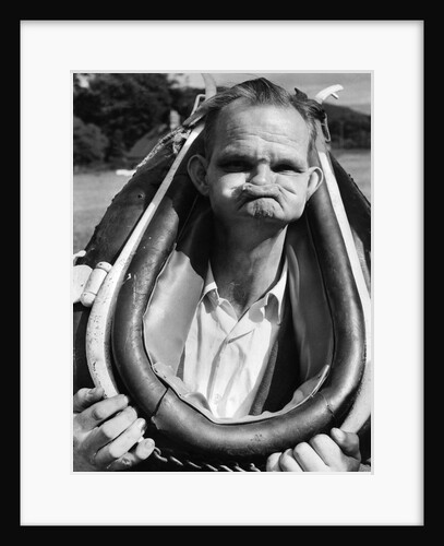 Competitor in the World Gurning Competition by Staff