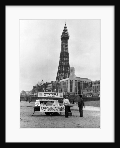 Oyster Stall in Blackpool 1960 by Staff