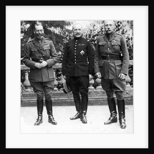 HM King George V, General Ferdinand Foch and Sir Douglas Haig by Ernest Brooks