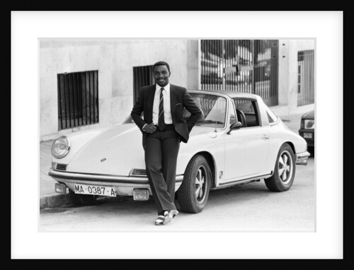 Laurie Cunningham on the streets of Madrid Spain. by Monte Fresco