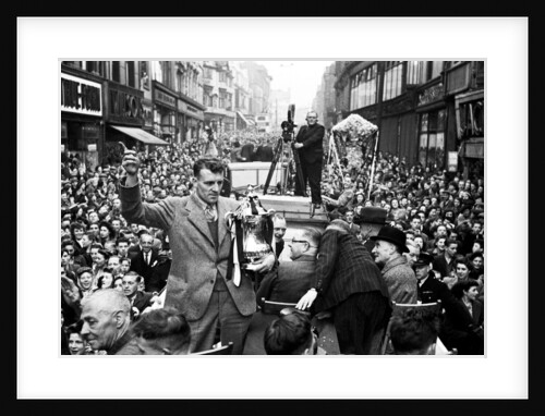 Derby FA Cup winning team homecoming 1946 by Greaves