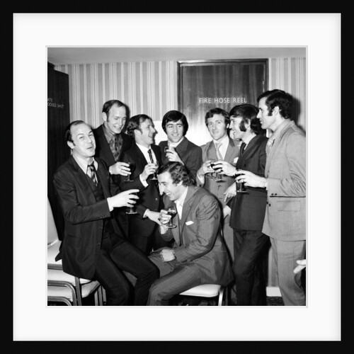 Football Players Night Out by Monte Fresco