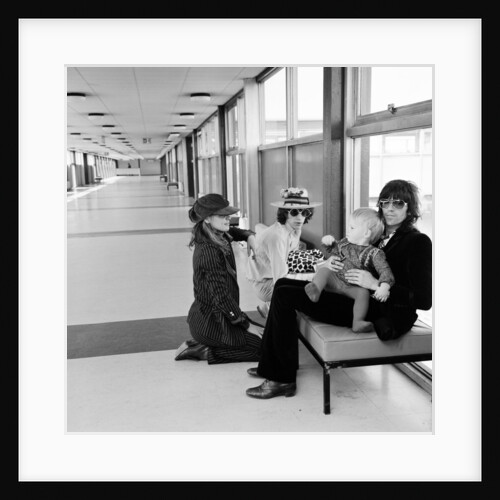 Stones at Heathrow airport 1970 by Staff