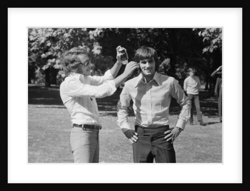 George Best and hairdresser by Eric Harlow