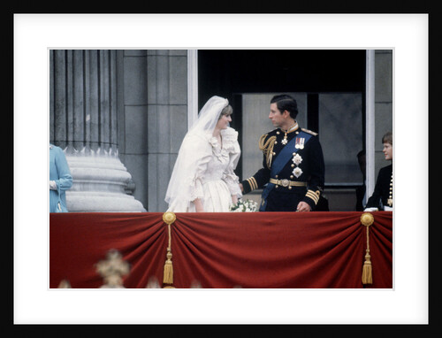 Princess Diana and Prince Charles on the balcony of Buckingham Palace by MSI