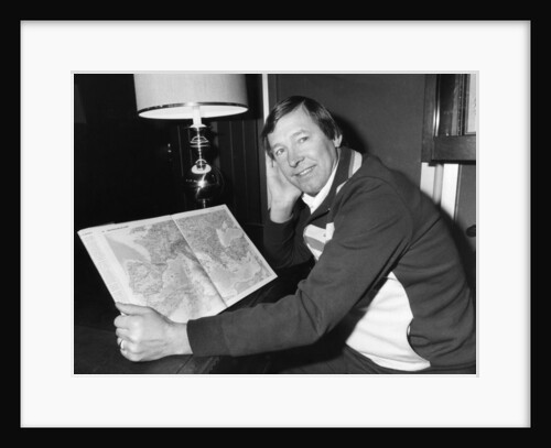 Aberdeen  manager Alex Ferguson 1982 by Randolph Caughie