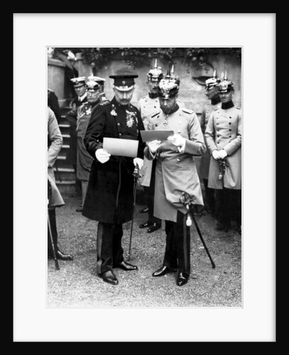 King George V with his cousin the Kaiser 1913 by George Mewes