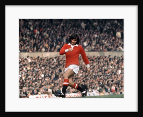 George Best action for  Manchester United October 1971. by Staff