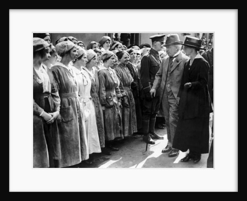 David Lloyd George munitions workers inspection by Staff