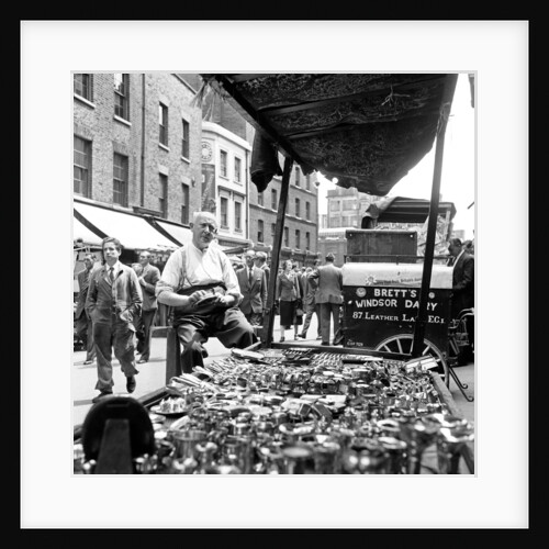 Leather Lane market 1954 by Staff