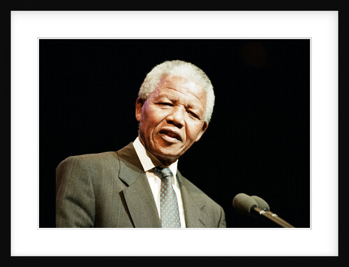 Nelson Mandela in Birmingham, 1993 by Julie Bull