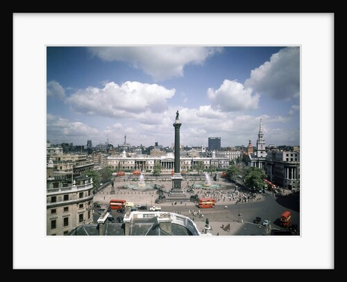 View of Trafalgar Square,  London 1963. by Staff