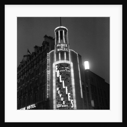 Exterior view of the Prince of Wales Theatre 1958 by Staff