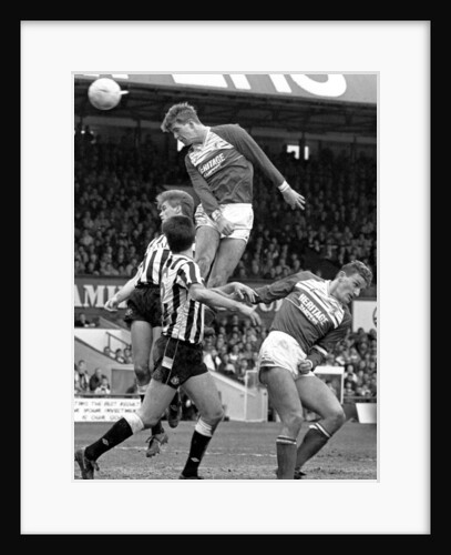 Gary Pallister wins an ariel battle against Coventry in Middlesbrough's 1-1 by Staff