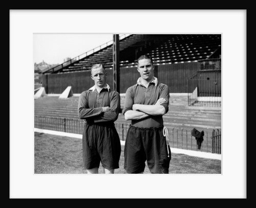 Members of Charlton Athletic Football Club, M Wilkinson and George Tadman by Reg Sayers
