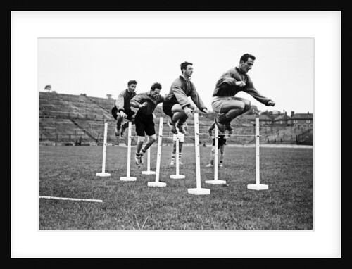 Charlton pre season training 1954 by Dennis Rowe
