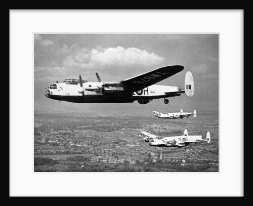 Lancaster in flight by Topix