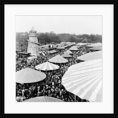 Easter Fair, Hampstead Heath, 1952 by Henry How