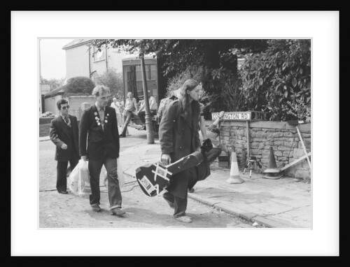 The cast of the Young Ones seen here filming on location at  Codrington Road, Bristol. by Albert Foster