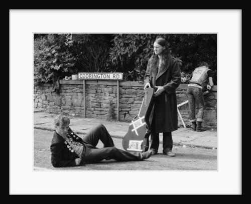 The cast of the Young Ones seen here filming on location at  Codrington Road, Bristol. by Albert Foster