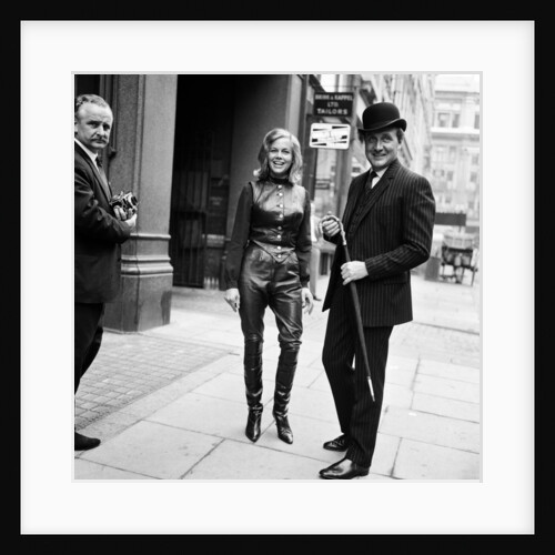 Honor Blackman and Patrick MacNee, 1963 by Bela Zola