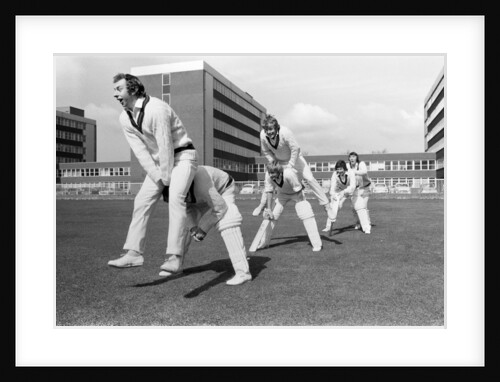 Lancashire cricket players training by Gerry Crowther