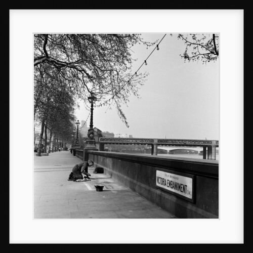 Pavement Artist, circa 1945 by Staff