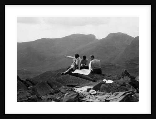 Lakeland hikers on top of Bowfell by Staff