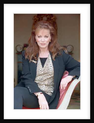 Jackie Collins. Pictured in London, March 1993 by Wright
