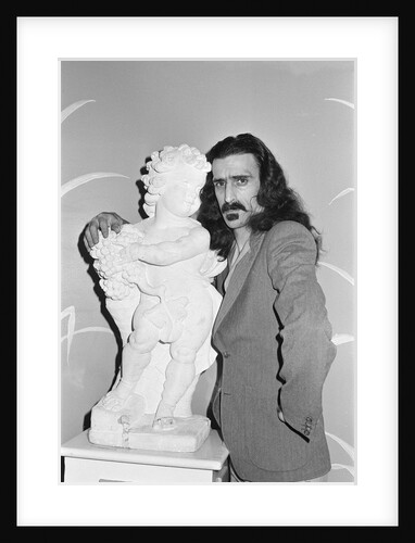 Frank Zappa pictured at The Dorchester Hotel in London. by Sidey