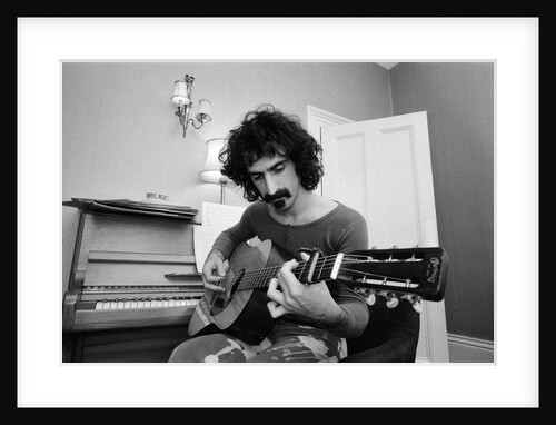 Frank Zappa, pictured in London in 1971 by Rowntree