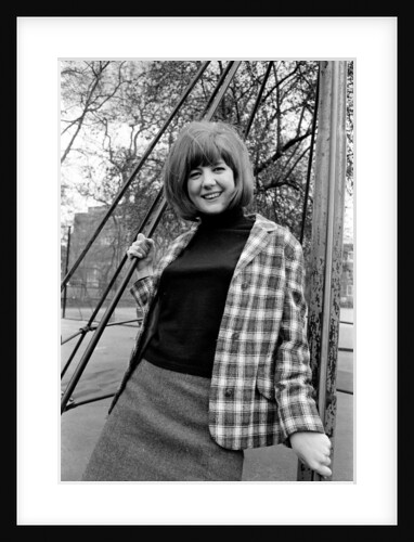 Cilla Black at a playground in May 1964 by Harry Fox