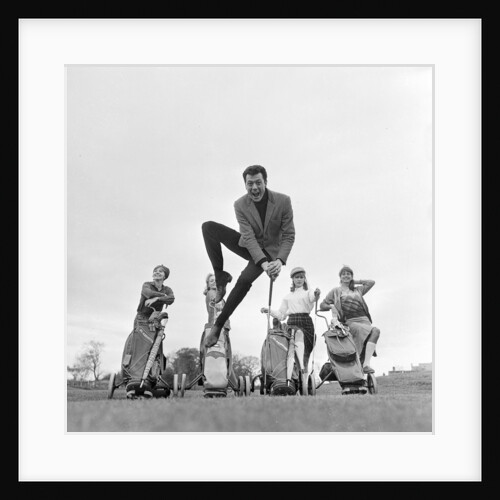 Lionel Blair and girl dancers in 1964 by Staff